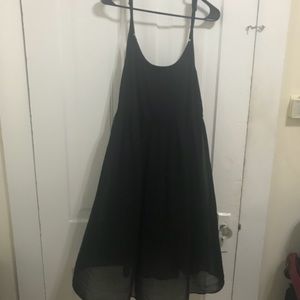 F21 xl/1x black dress w tulle overlay